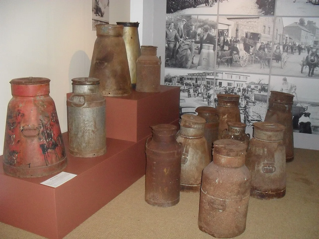 Butter churns in the Cork Butter Museum.