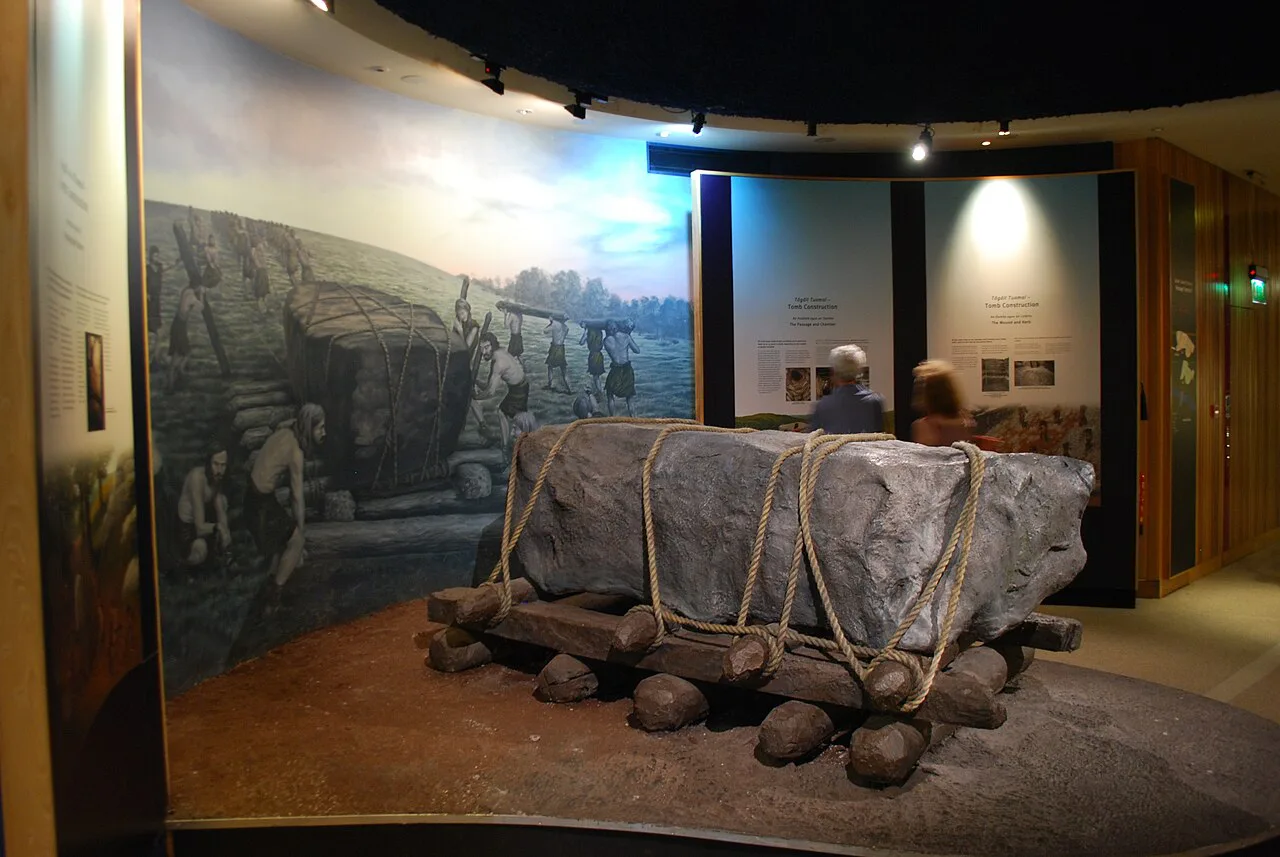 Exhibit at the Brú na Bóinne Visitor Centre.