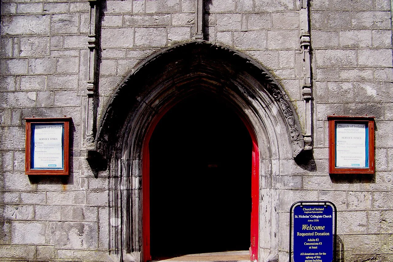 Entrance of St Nicholas' Collegiate Church, Galway.