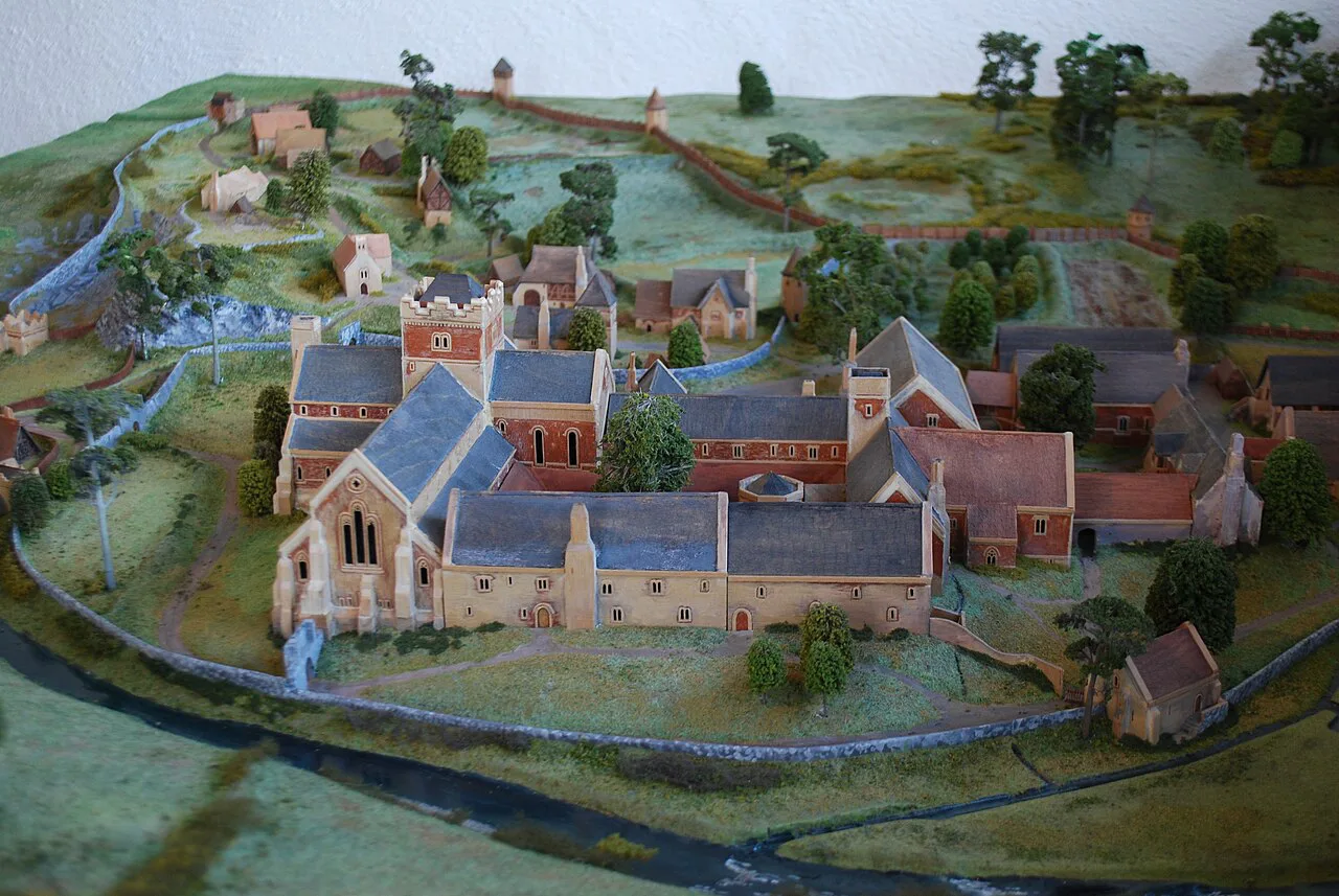 Scale model of Mellifont Abbey, County Louth.