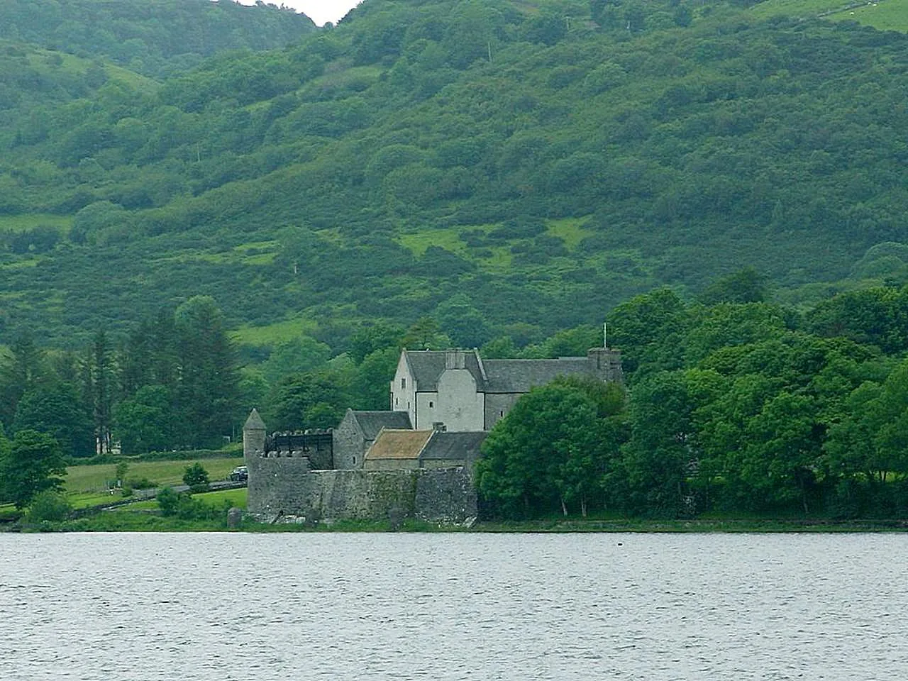 Parke's Castle on Lough Gill, County Leitrim.