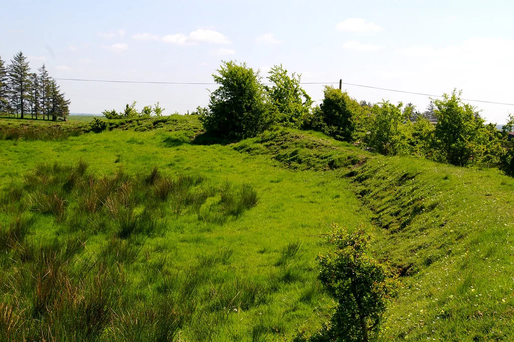 Earthworks at Tulsk, County Roscommon.