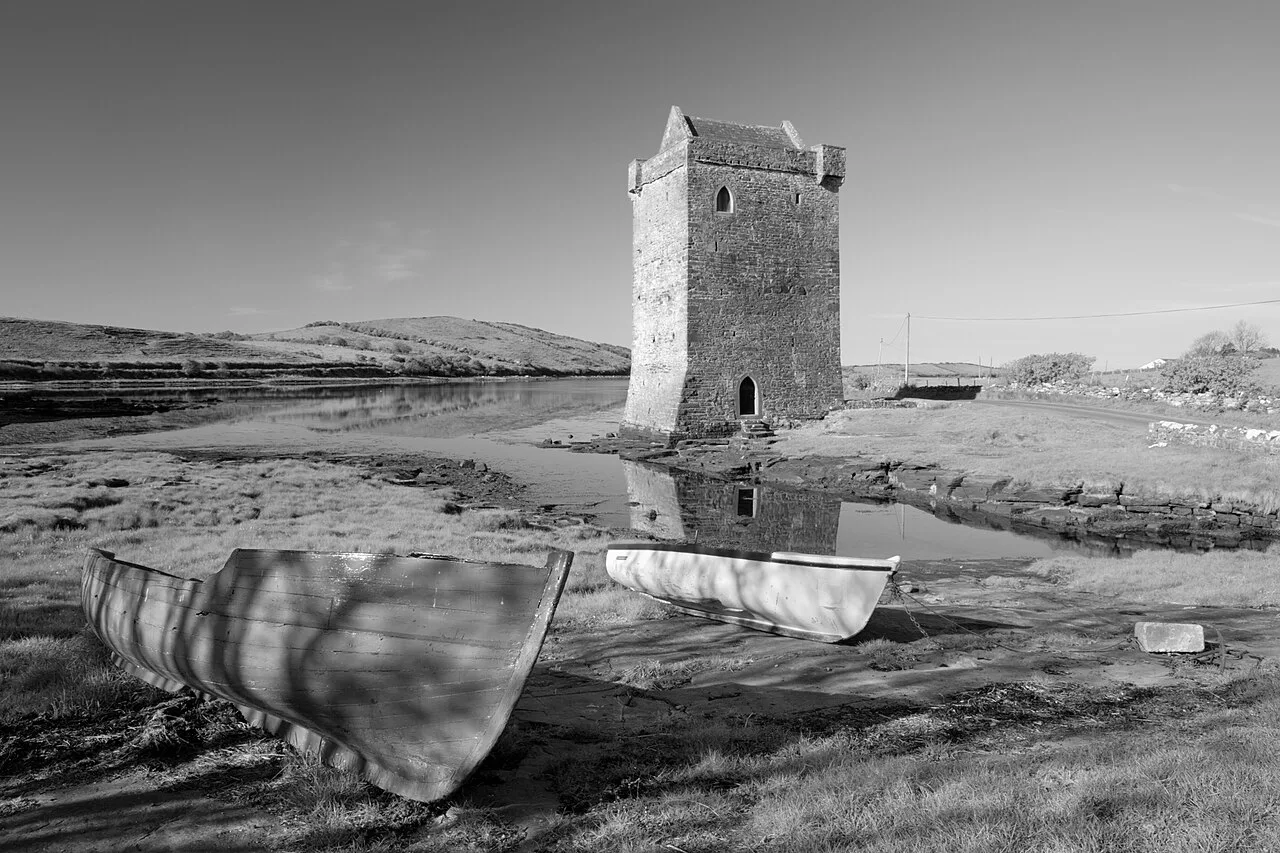 Rockfleet Castle, Clew Bay, County Mayo.