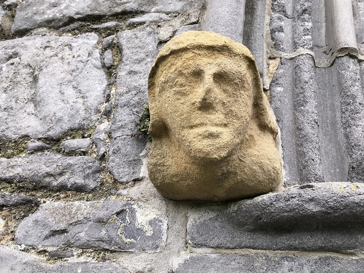 Carved stone detail at St Canices Cathedral, Kilkenny, Ireland. Resized and converted to WebP.