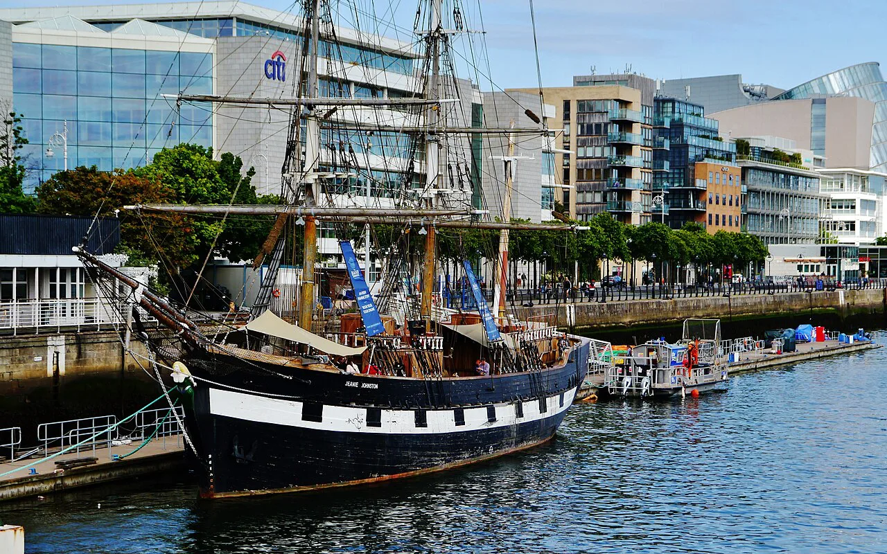 The Jeanie Johnston on the Liffey, Dublin.