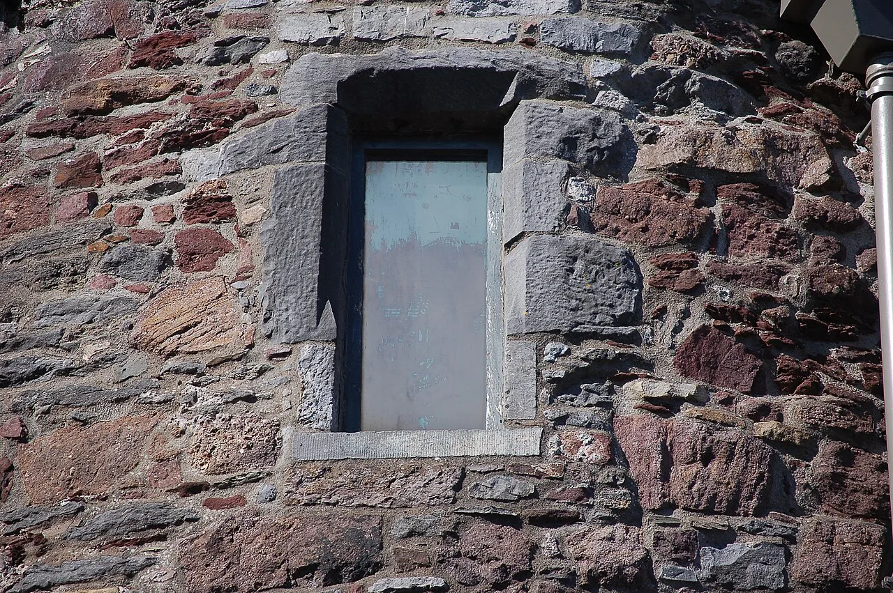 A window in the stonework of Reginald's Tower, Waterford.