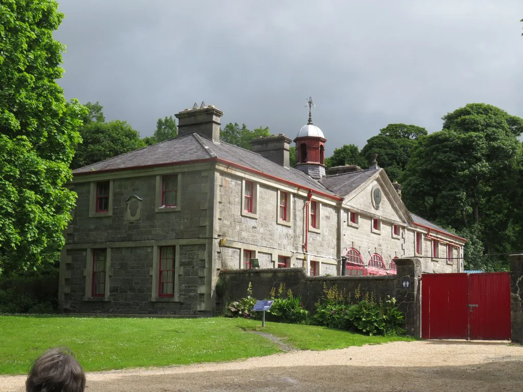 Estate buildings at Westport House, County Mayo.