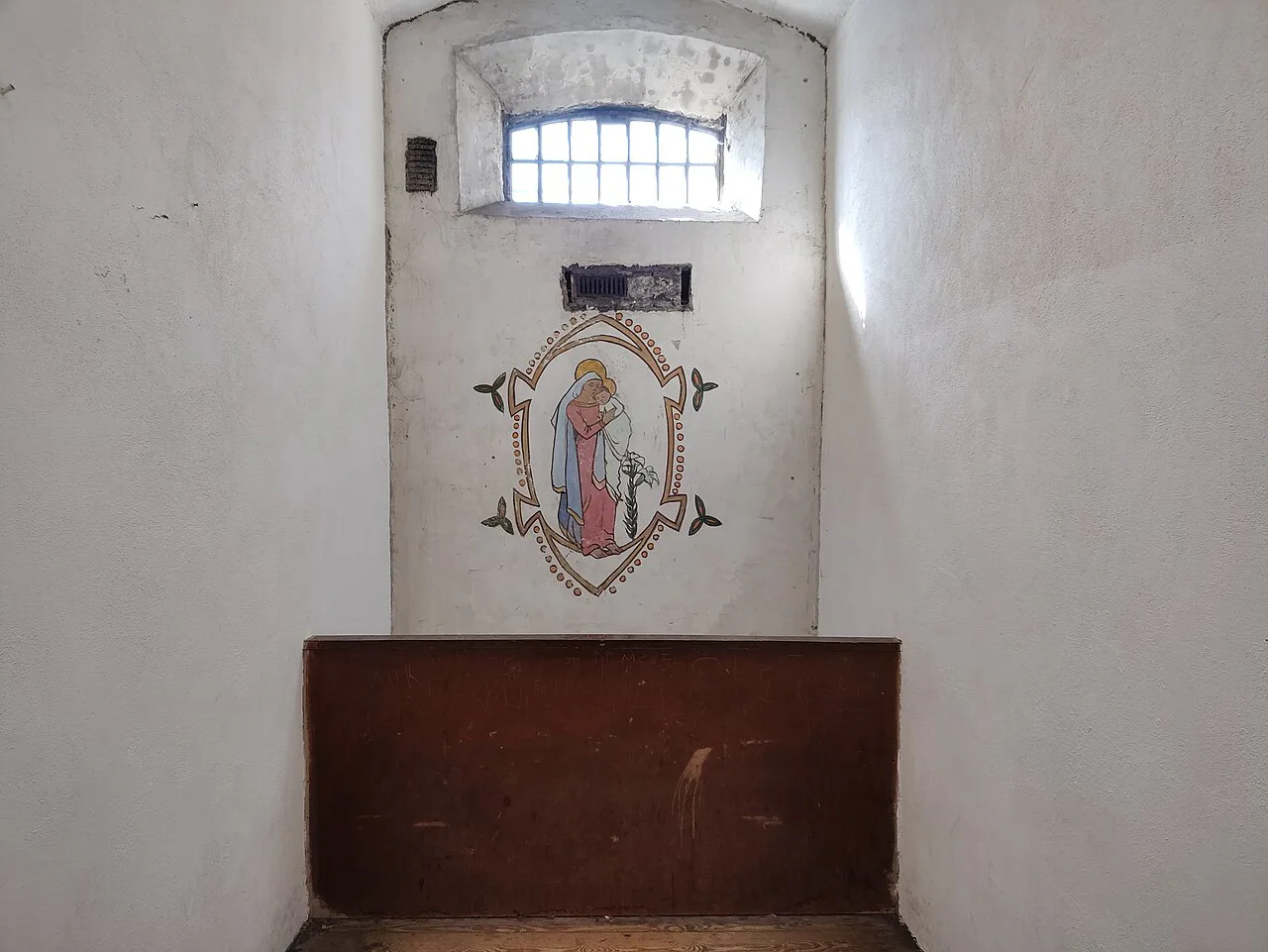 Grace Gifford's cell in Kilmainham Gaol, Dublin.