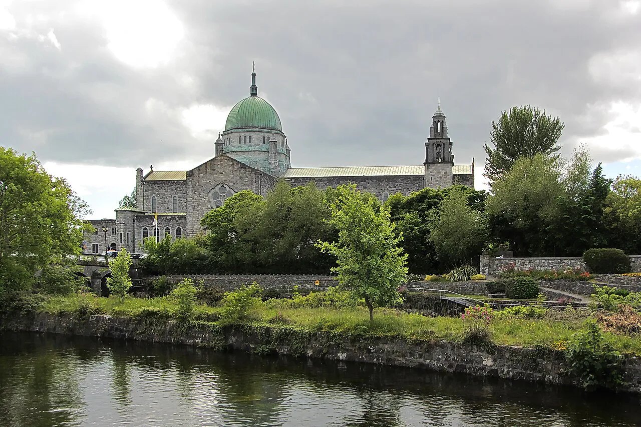 The River Corrib by Galway Cathedral, near Woodquay.